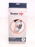 Эластичный бандаж коленного сустава усиленный Active А7-049 TM Doctor Life Эластичный бандаж коленного сустава усиленный Active А7-049 TM Doctor Life