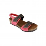 Босоножки женские Sabatini (560D3) Красный с коричневым 